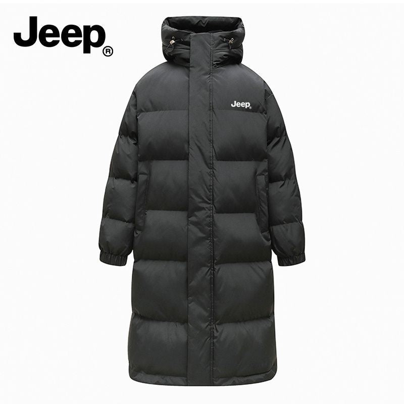 Jeep Windproof Thick Casual Hooded Cotton Jacket Unisex