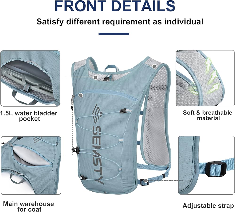 5L unisex hydration vest backpack
