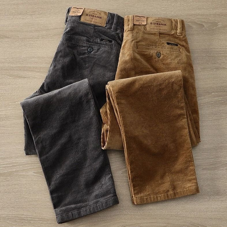 American-style autumn/winter retro corduroy trousers
