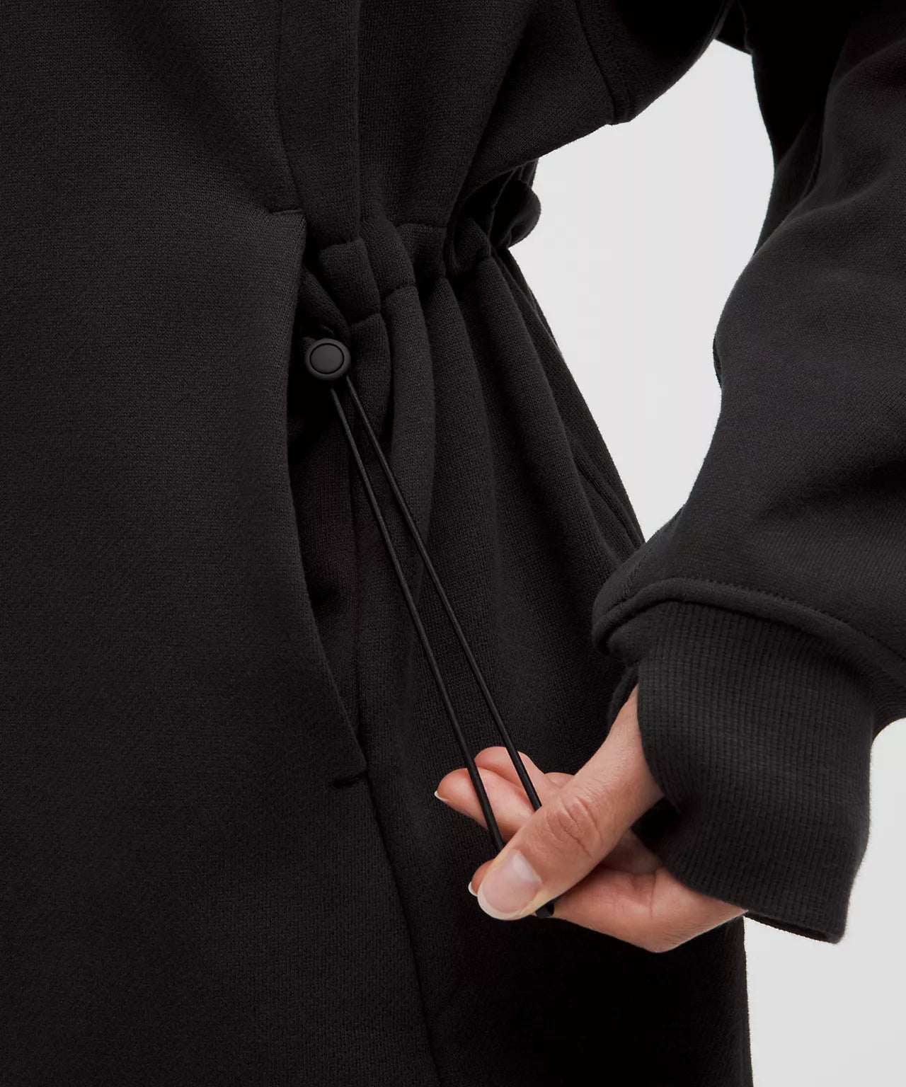 Scuba Hooded Sweatshirt Dress