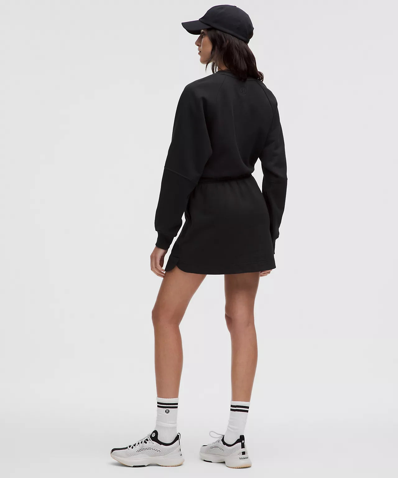 Scuba Cinch-Waist Mini Dress