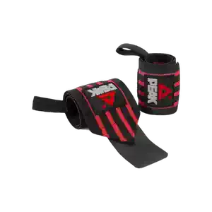 Wrist support straps with anti-slip bands for training.