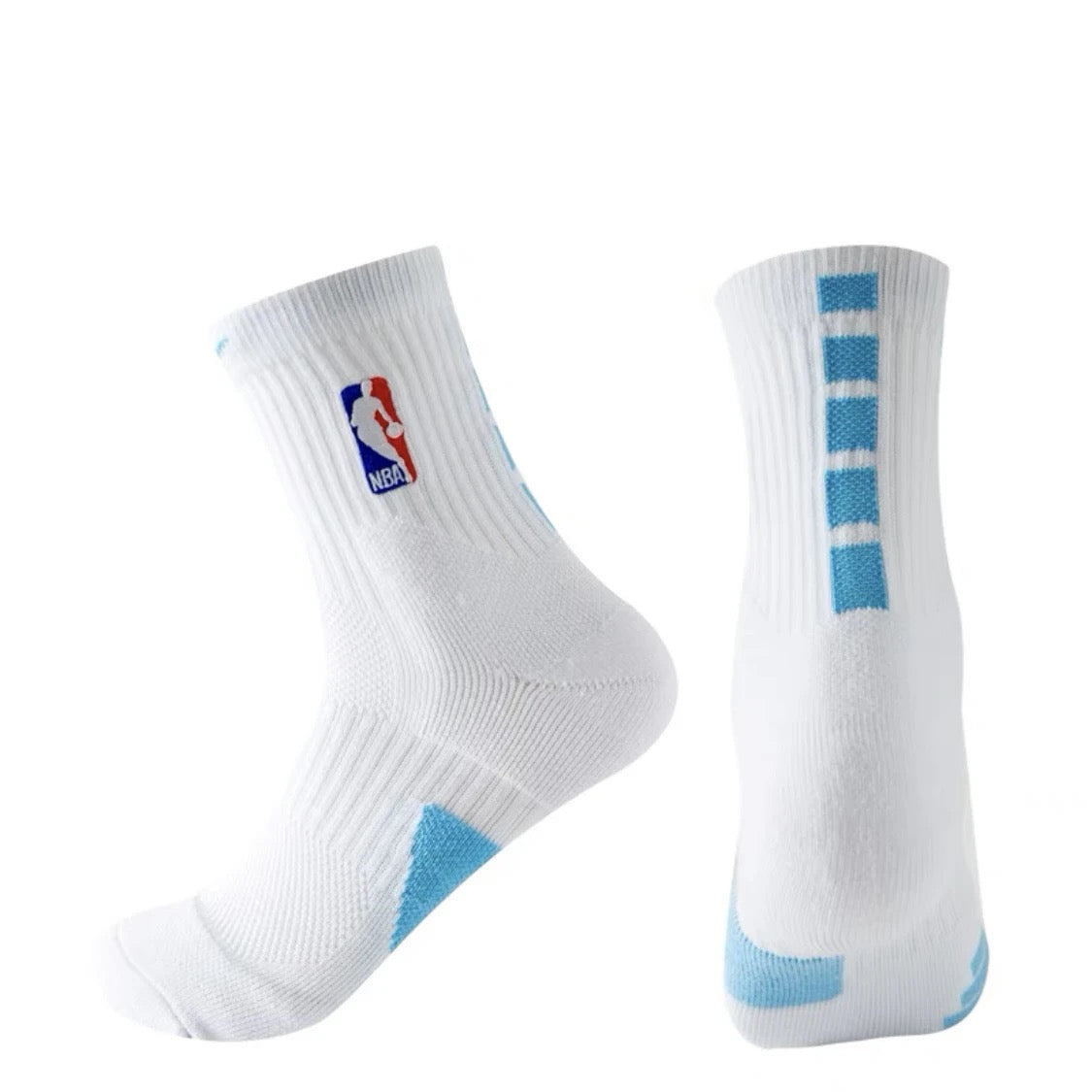 NBA mid-calf and high-calf basketball socks with thick terry cloth soles