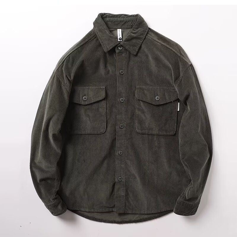 Corduroy Long-Sleeve Versatile Shirt