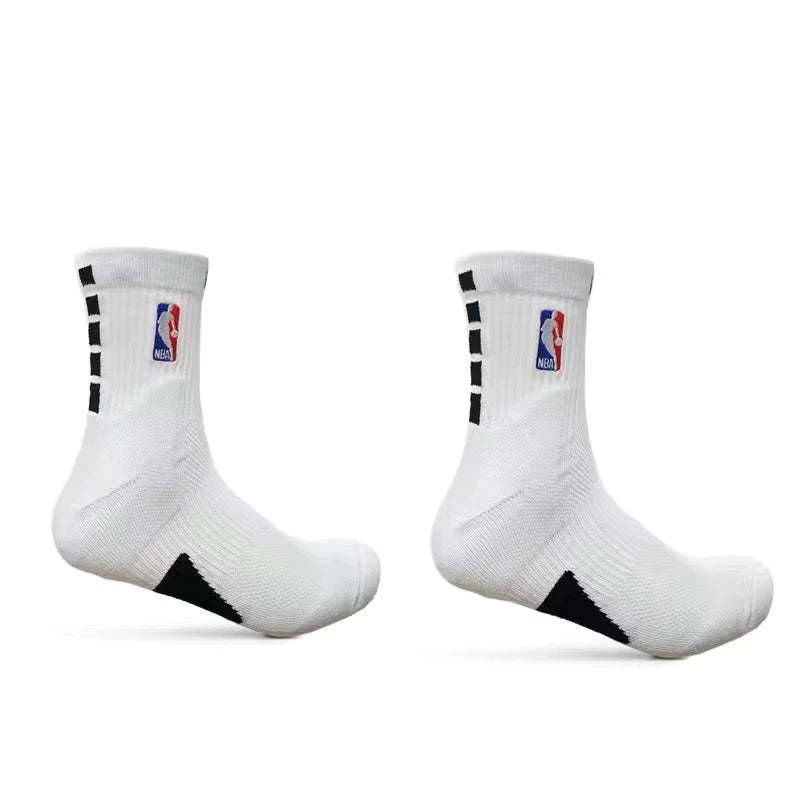 NBA mid-calf and high-calf basketball socks with thick terry cloth soles