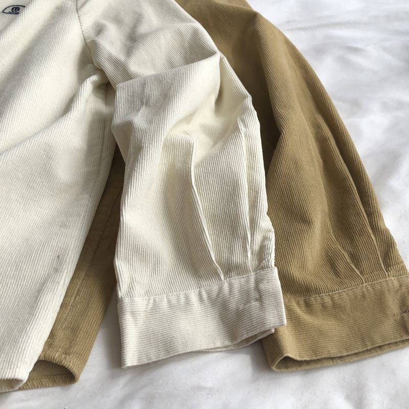 corduroy long-sleeved shirt