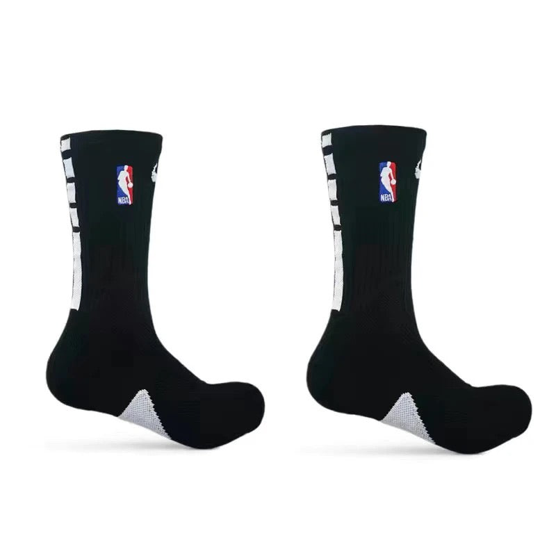 NBA mid-calf and high-calf basketball socks with thick terry cloth soles