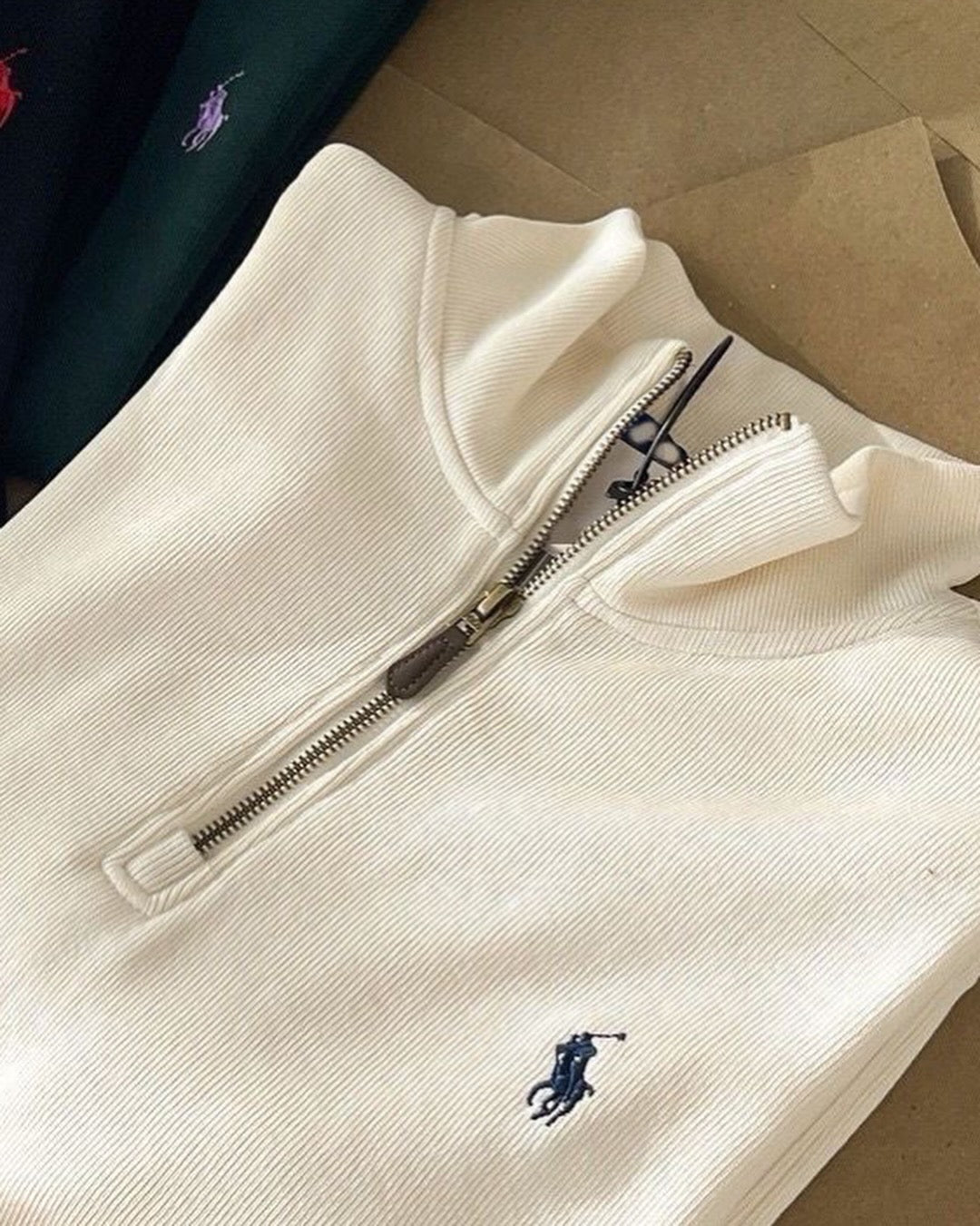 Polo Ralph Lauren Estate-Rib Quarter Zip PUllover