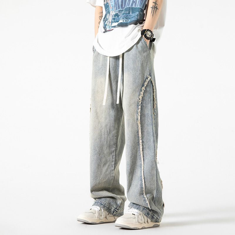 Retro Baggy Straight-Leg Jeans for Men