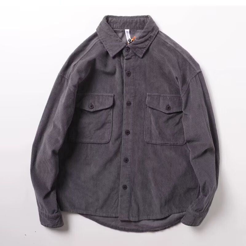 Corduroy Long-Sleeve Versatile Shirt