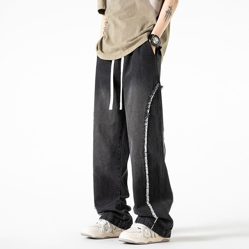 Retro Baggy Straight-Leg Jeans for Men