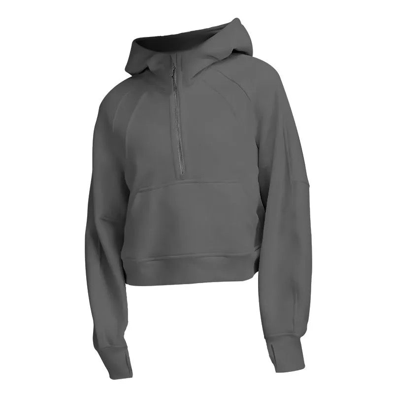 Scuba Oversized Half-Zip Hoodie