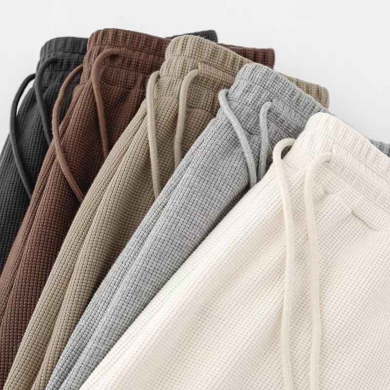 Japanese-Style Minimal Waffle Shorts – Unisex