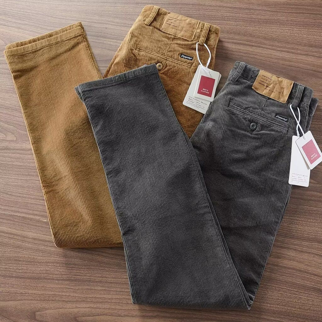 American-style autumn/winter retro corduroy trousers