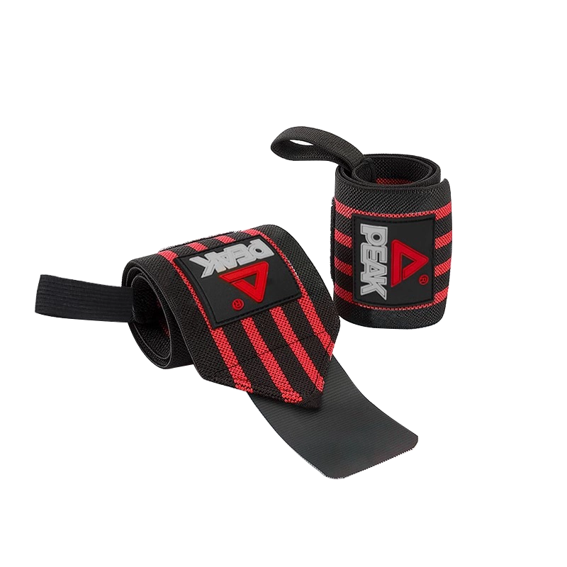 Wrist support straps with anti-slip bands for training.