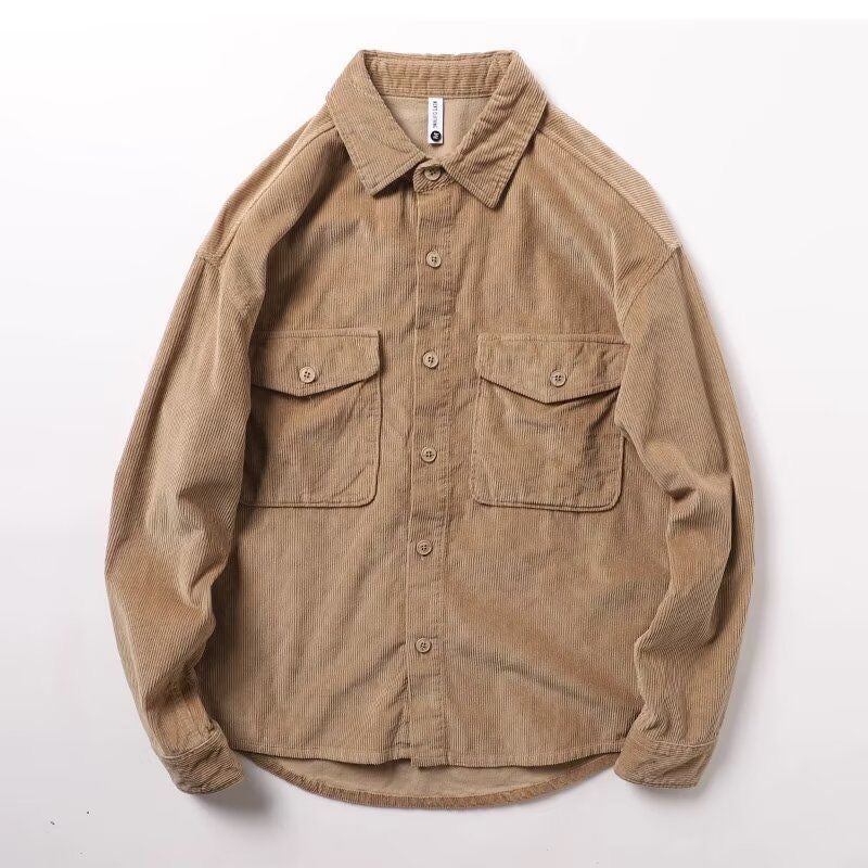 Corduroy Long-Sleeve Versatile Shirt
