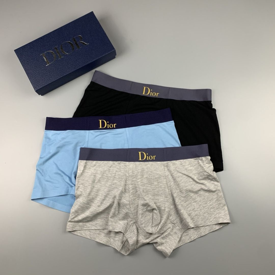 Dior Cotton Wicking Boxer Brief 3-Pack