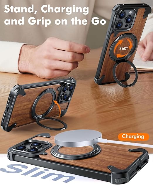 OATSBASF Magnetic Wood Case