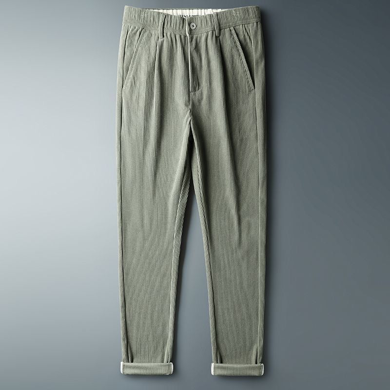 Corduroy Fleece Lined Thick Casual Pants