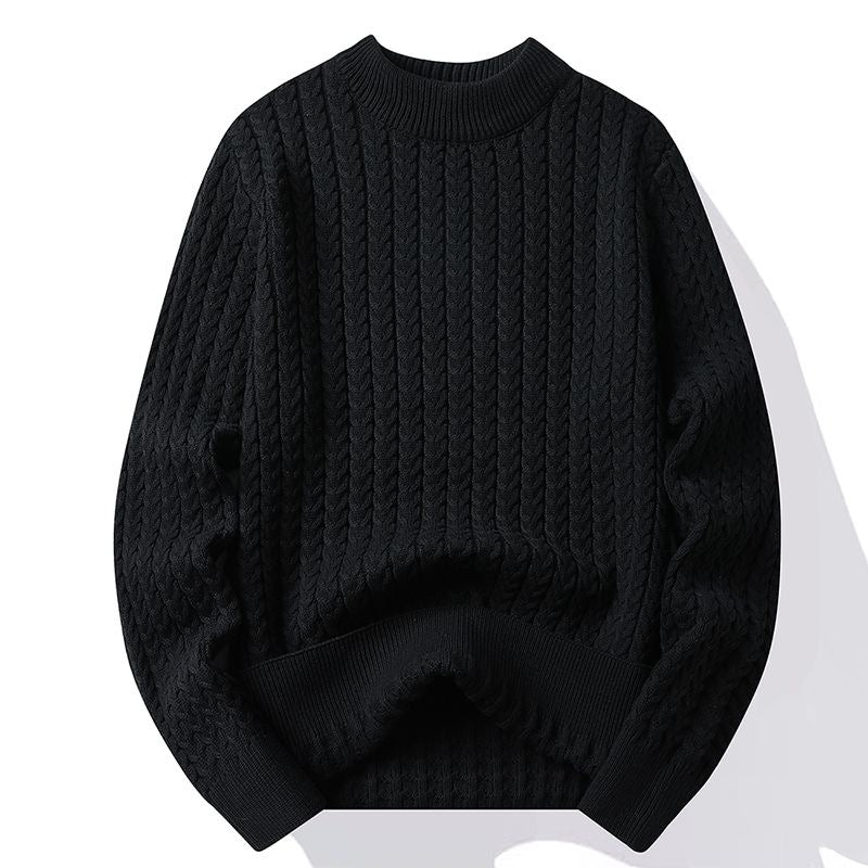 Turtleneck refined thick sweater