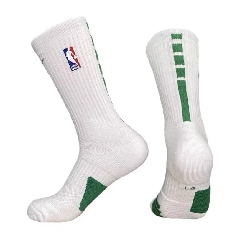 NBA mid-calf and high-calf basketball socks with thick terry cloth soles