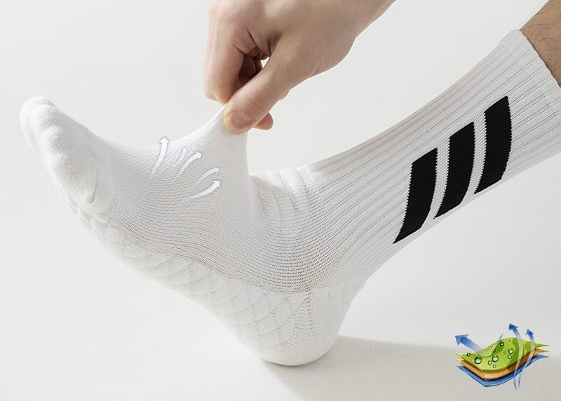 Basketball non-slip mid-calf training socks