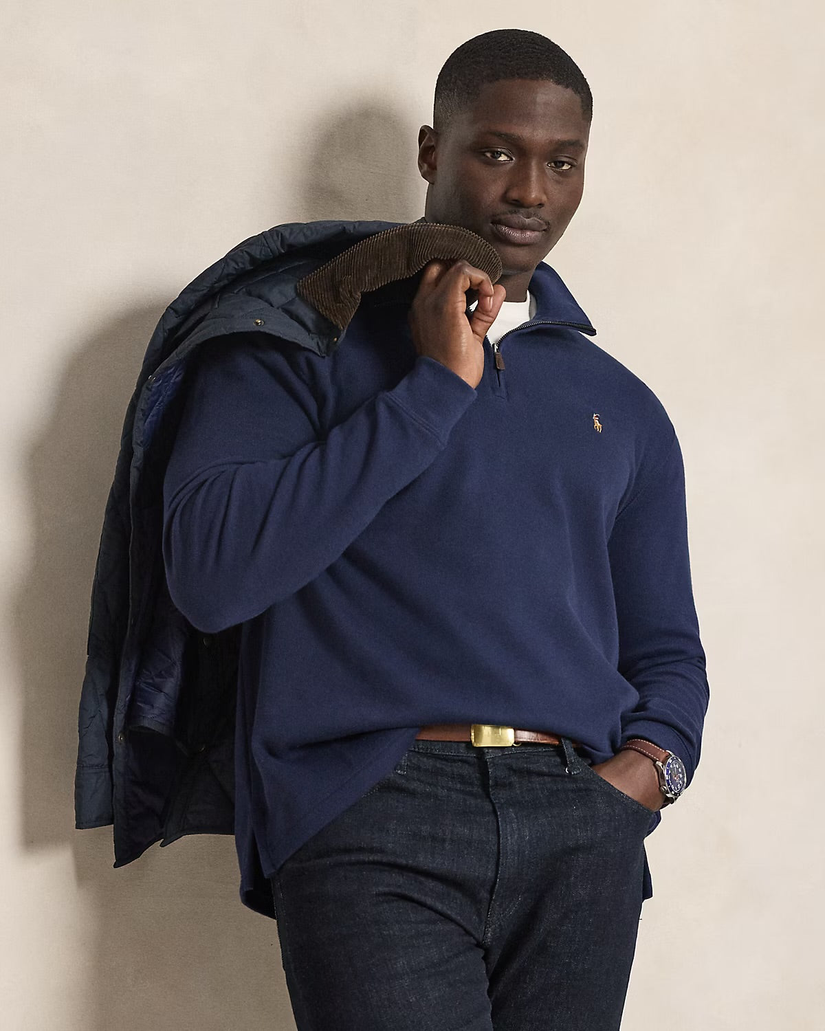 Polo Ralph Lauren Estate-Rib Quarter Zip PUllover