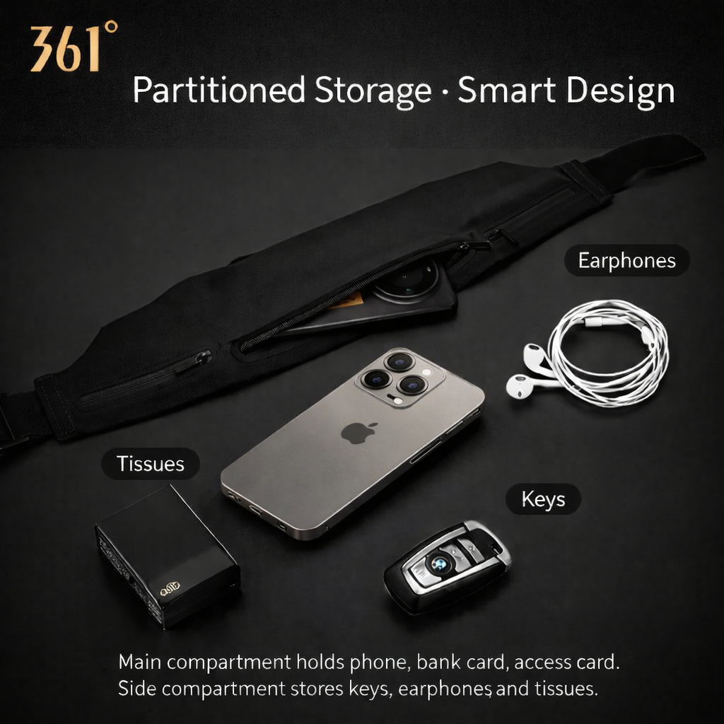 Running belt 361 degrees