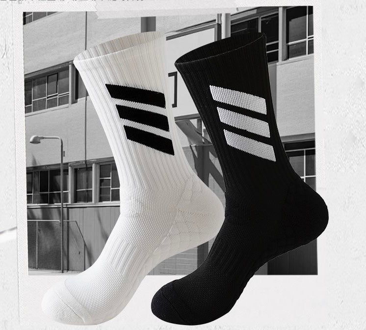 Basketball non-slip mid-calf training socks