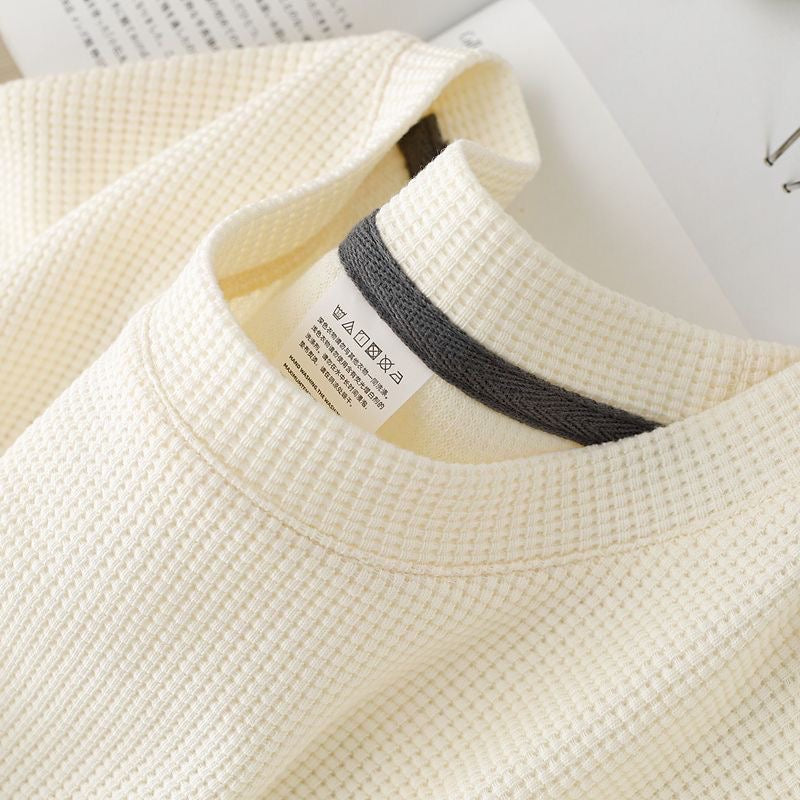 Japanese Retro Heavyweight Wffle Knit T-Shirts