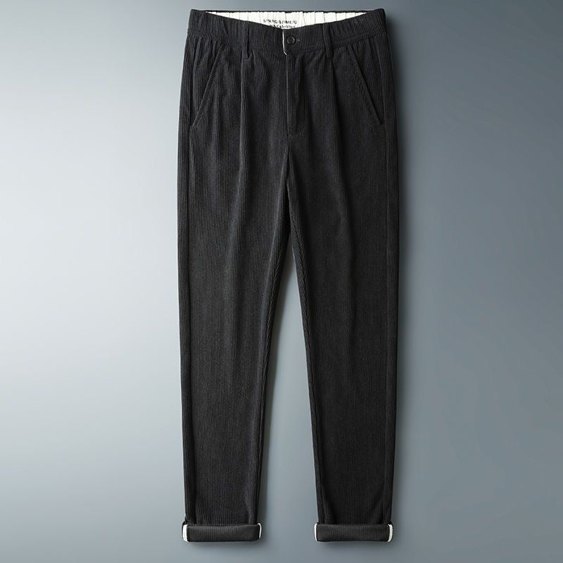 Corduroy Fleece Lined Thick Casual Pants