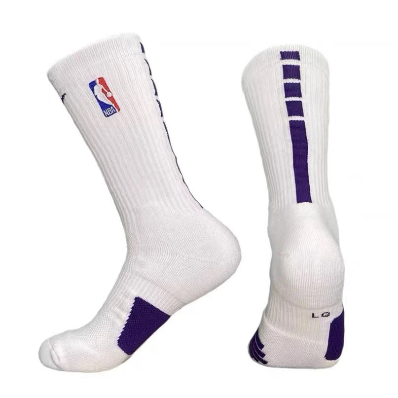 NBA mid-calf and high-calf basketball socks with thick terry cloth soles