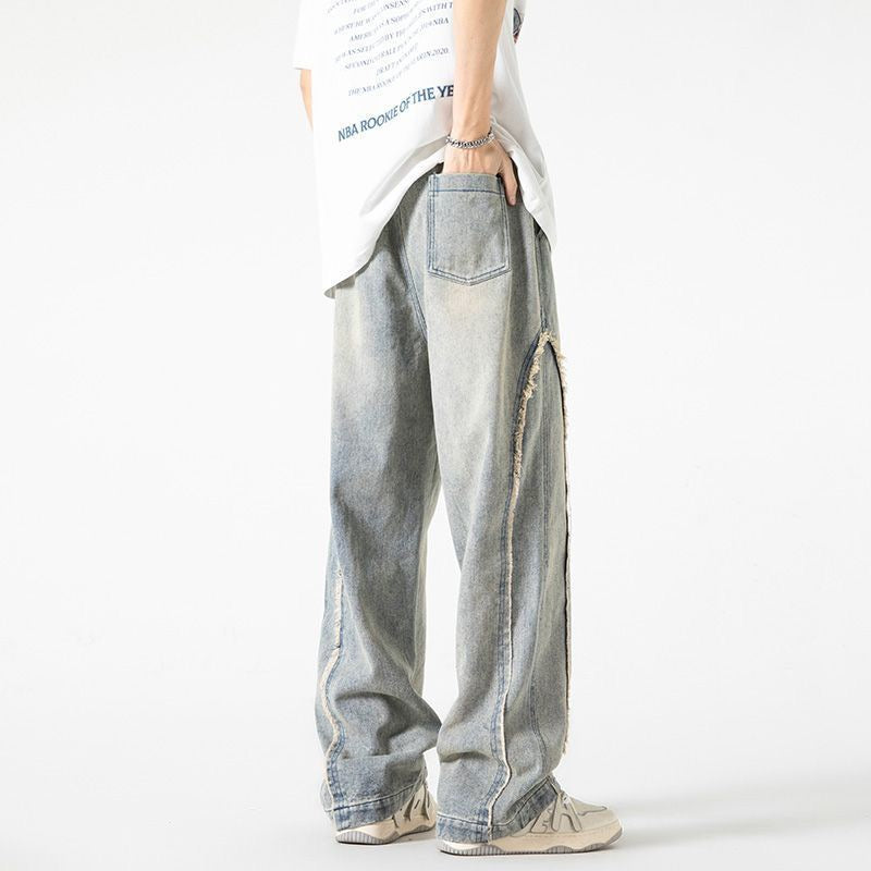 Retro Baggy Straight-Leg Jeans for Men