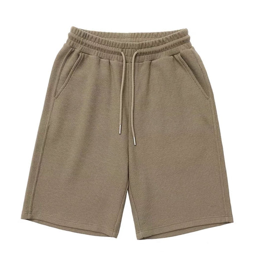 Japanese-Style Minimal Waffle Shorts – Unisex