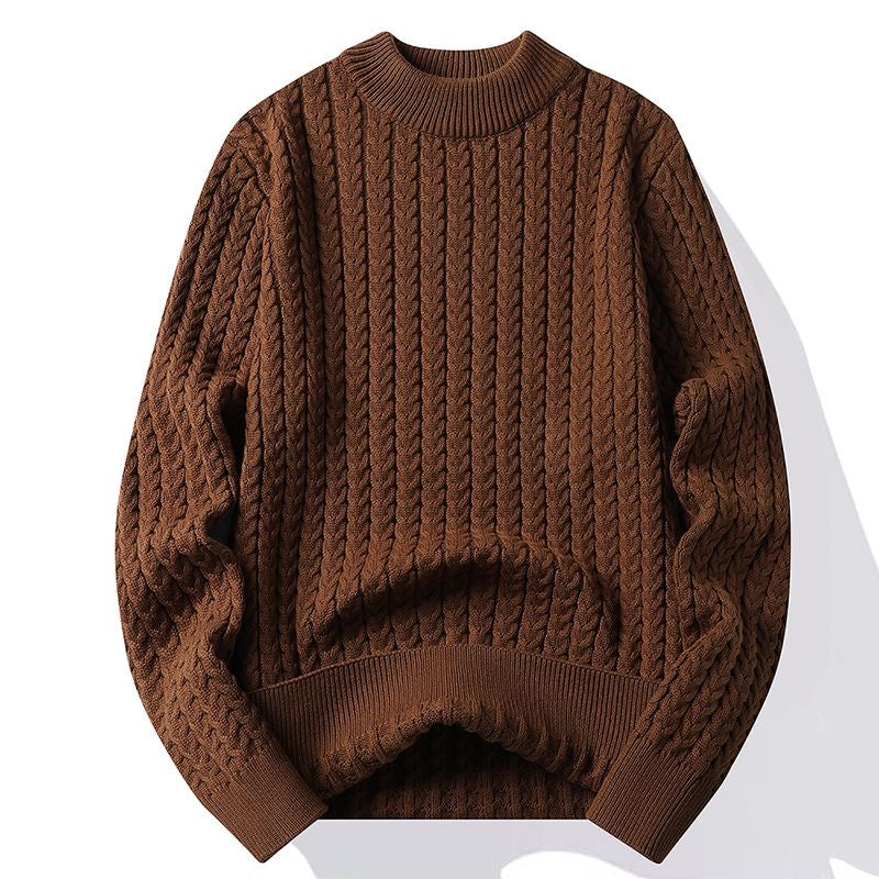 Turtleneck refined thick sweater