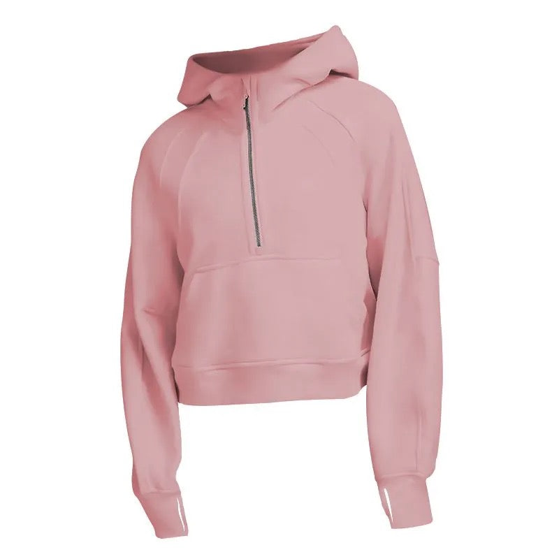 Scuba Oversized Half-Zip Hoodie