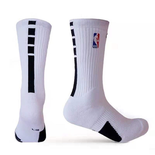NBA mid-calf and high-calf basketball socks with thick terry cloth soles
