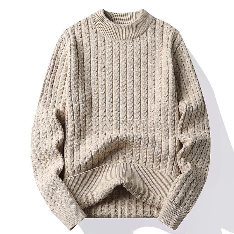 Turtleneck refined thick sweater