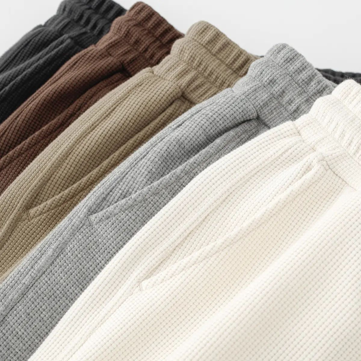 Japanese-Style Minimal Waffle Shorts – Unisex