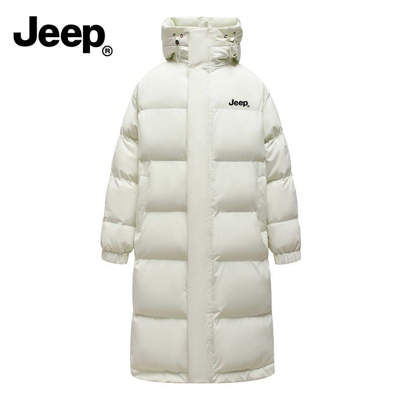 Jeep Windproof Thick Casual Hooded Cotton Jacket Unisex