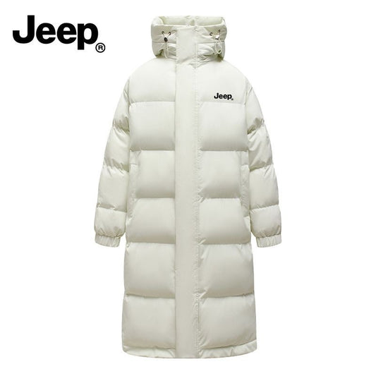Jeep Windproof Thick Casual Hooded Cotton Jacket Unisex