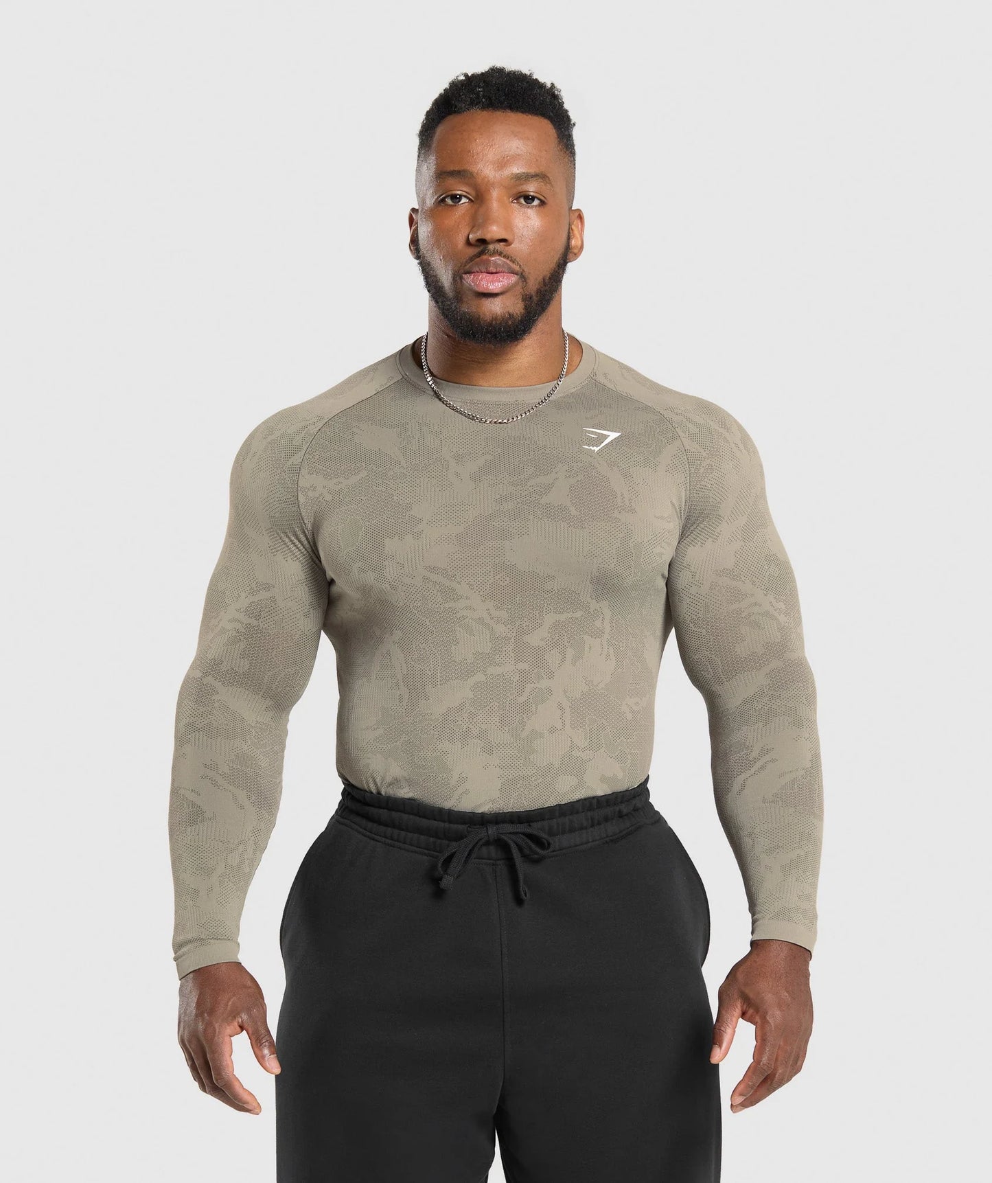 GYMSHARK Geo Seamless Long Sleeve T-Shirt