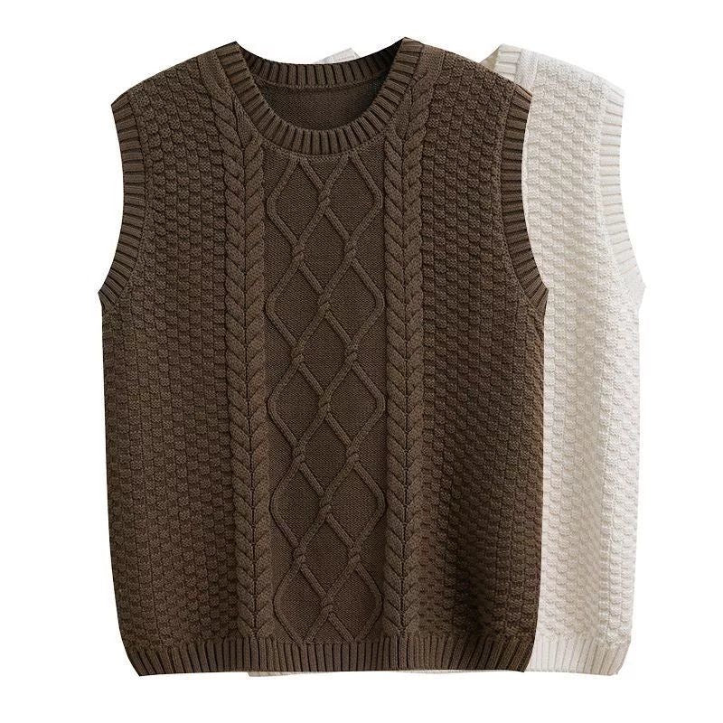 Chunky Sleeveless Knit Vest