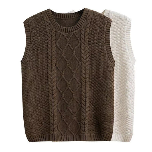 Chunky Sleeveless Knit Vest