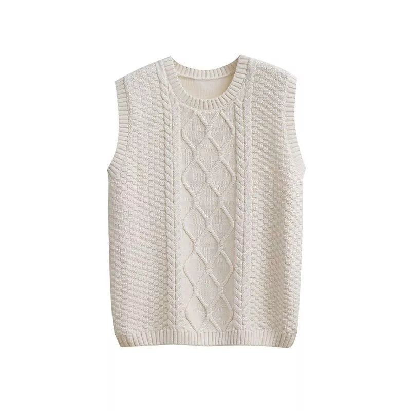 Chunky Sleeveless Knit Vest