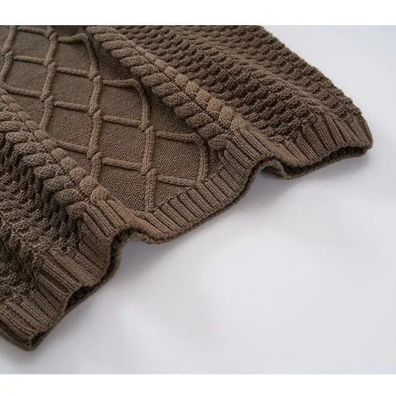 Chunky Sleeveless Knit Vest