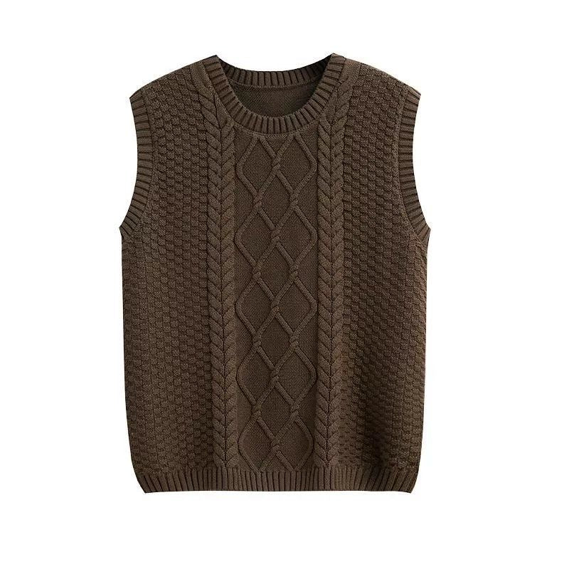 Chunky Sleeveless Knit Vest