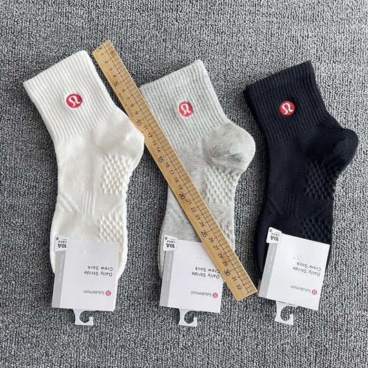 Lulu embroidered pure cotton high socks