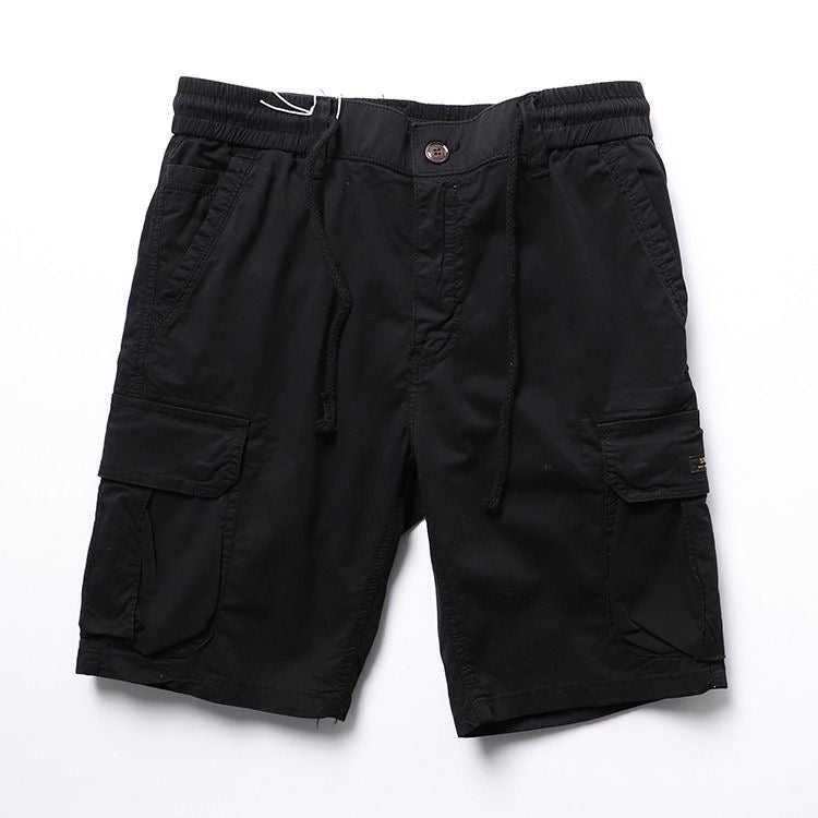 American retro work shorts men summer thin multi-pocket casual shorts outdoor