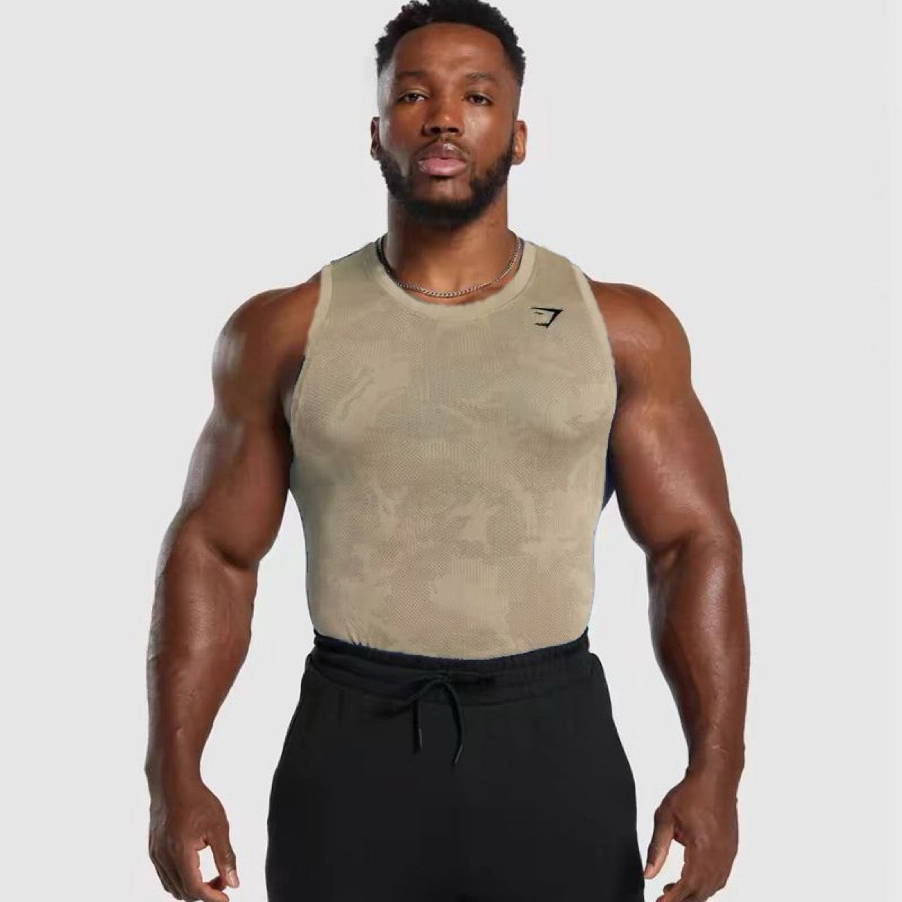 2025 GymShark  Lightweight Camouflage Sleeveless Shirt